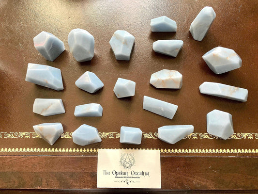 Blue Angelite Free Form Crystals